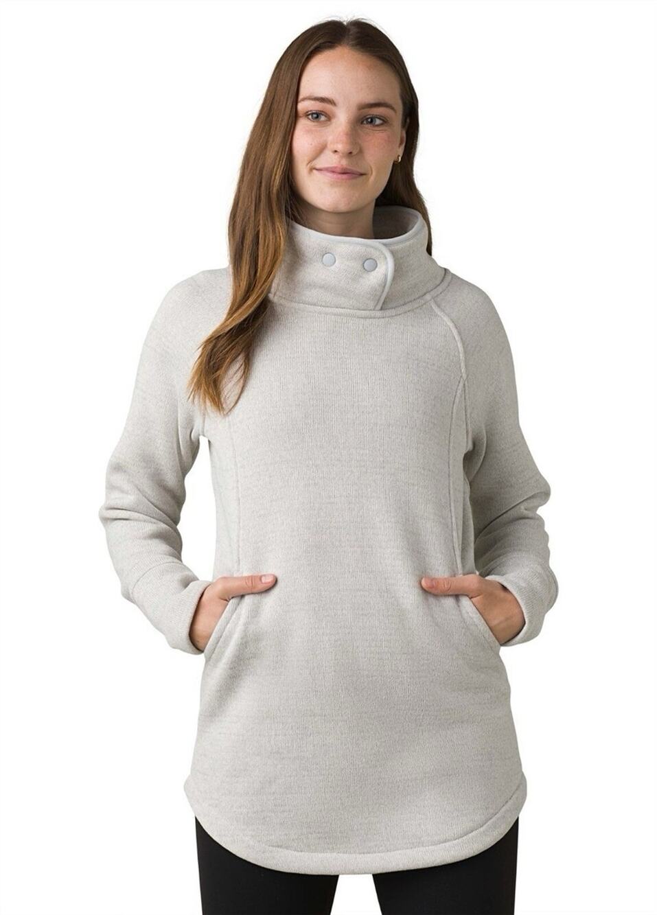 Prana Tri Thermal Threads Tunic Sweater in Dreamdust Gorpcore Layer Size Large